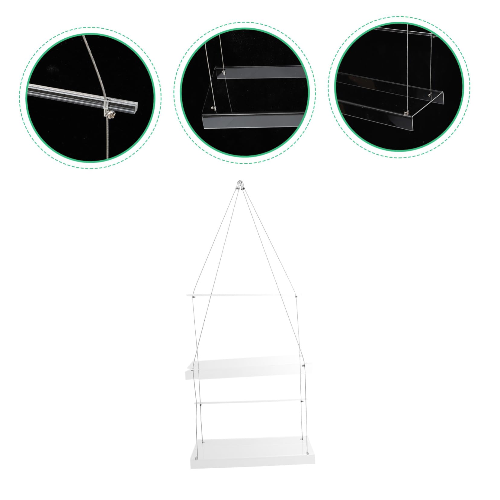 POPETPOP Supporto Per Vasi Di Fiori Sospesi Per Rotaie Fioriere E Supporti Per Piante Da o Per Piante Scaffale Decorativo Per Vasi Di Fiori Scaffale Per Da Finestra