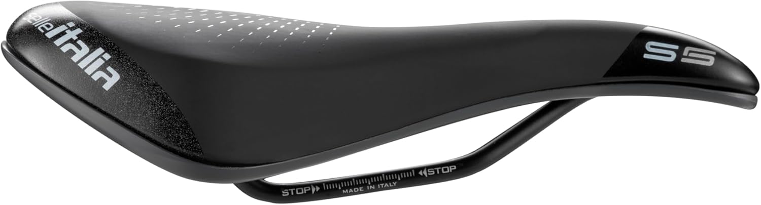 Selle Italia - Comfortable City Bike Saddle S 5 Lady Superflow Woman, Rail FeC Alloy Ø7, Soft-Tek, Ultra Comfort Gel, Durable, Reflective Tape High Visibility, Ergonomic