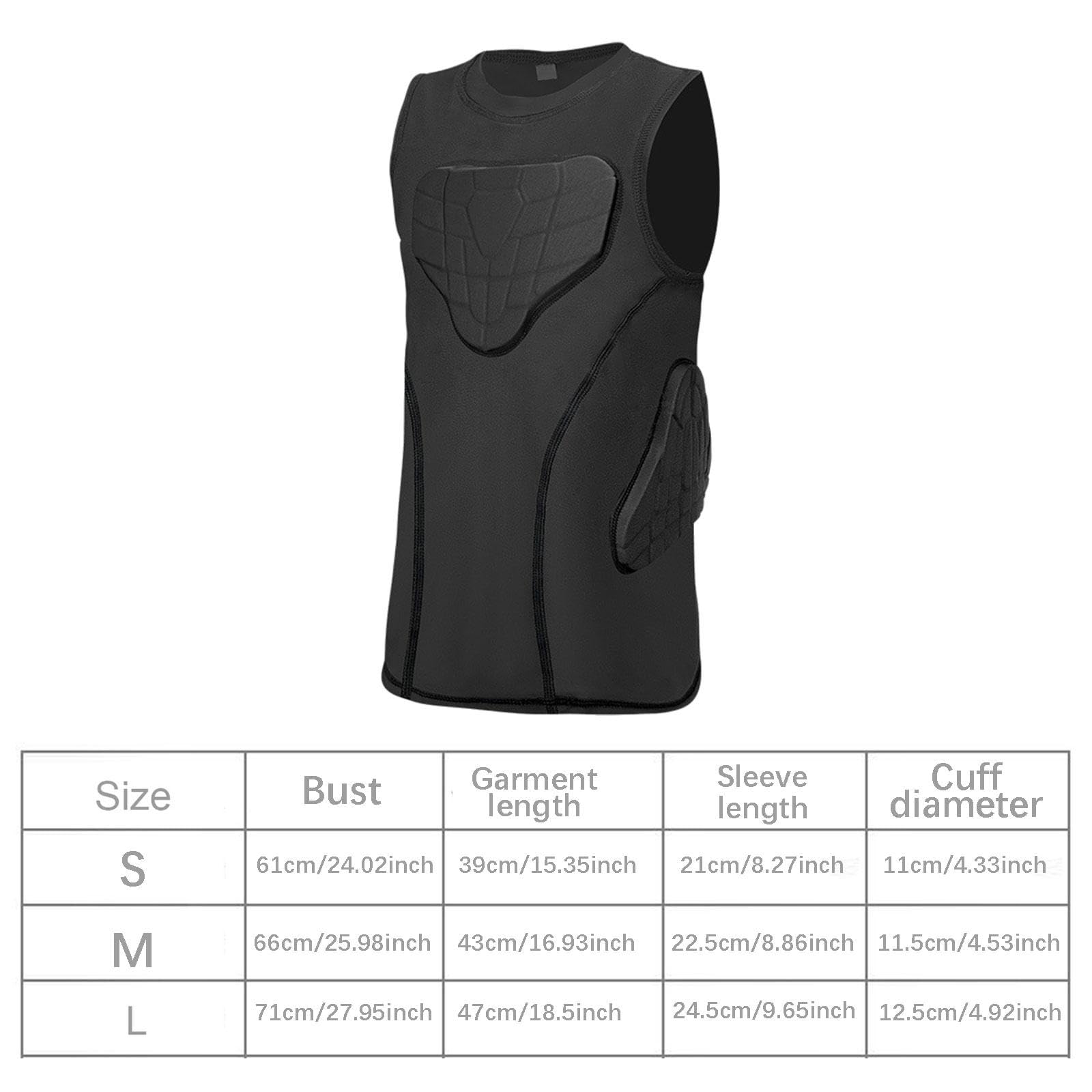 Oshhni Gilet de Protection des côtes de Football, Haut d'entraînement en Tissu, Combinaison Multifonction sans Manches, Protection de Poitrine pour