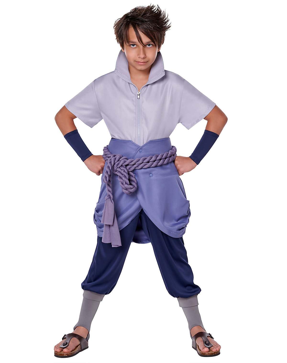 Spirit Halloween Naruto Shippuden Kids Sasuke Costume | Officially Licensed | Group Costume | Anime Cosplay | Sasuke Cosplay