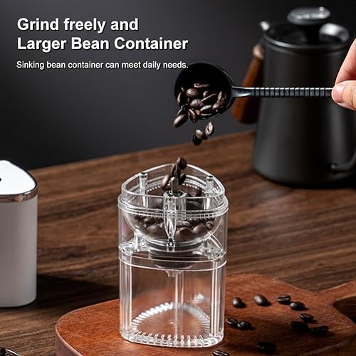 Miniatura 8 de Molinillos de café para uso doméstico, molinillo de café de rebabas, cafetera con molinillo de carga USB integrada, molienda gruesa y fina, adecuada