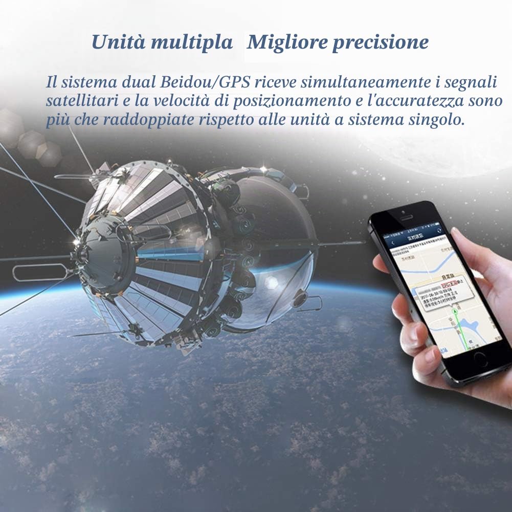 Collare GPS per Bovini E Ovini, Ricarica Automatica Solare, Design Impermeabile, Monitoraggio Sempre E Ovunque - Dispositivo Antifurto Dedicato Ranch,Nero
