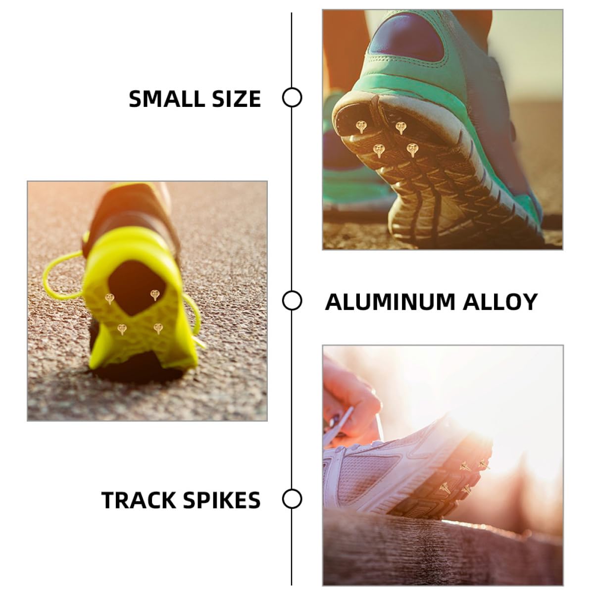 BESTonZON Punte Ricambio per Scarpe Corsa Tacchetti Leggeri E Resistenti per Competizioni Atletiche Facili Installare E Rimuovere per Appassionati Sport 48