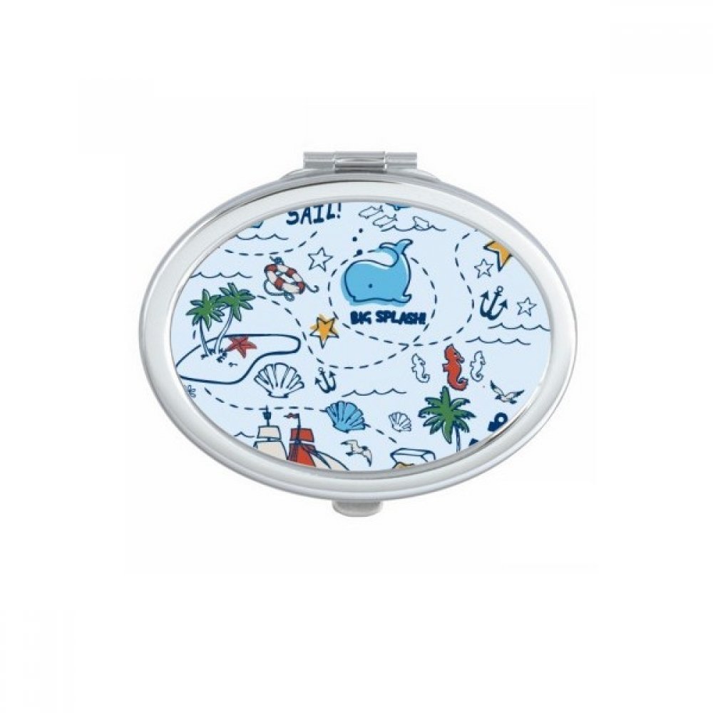 Miroir de poche mignon rouge cyprinoid le petit cadeau idéal pour femme
