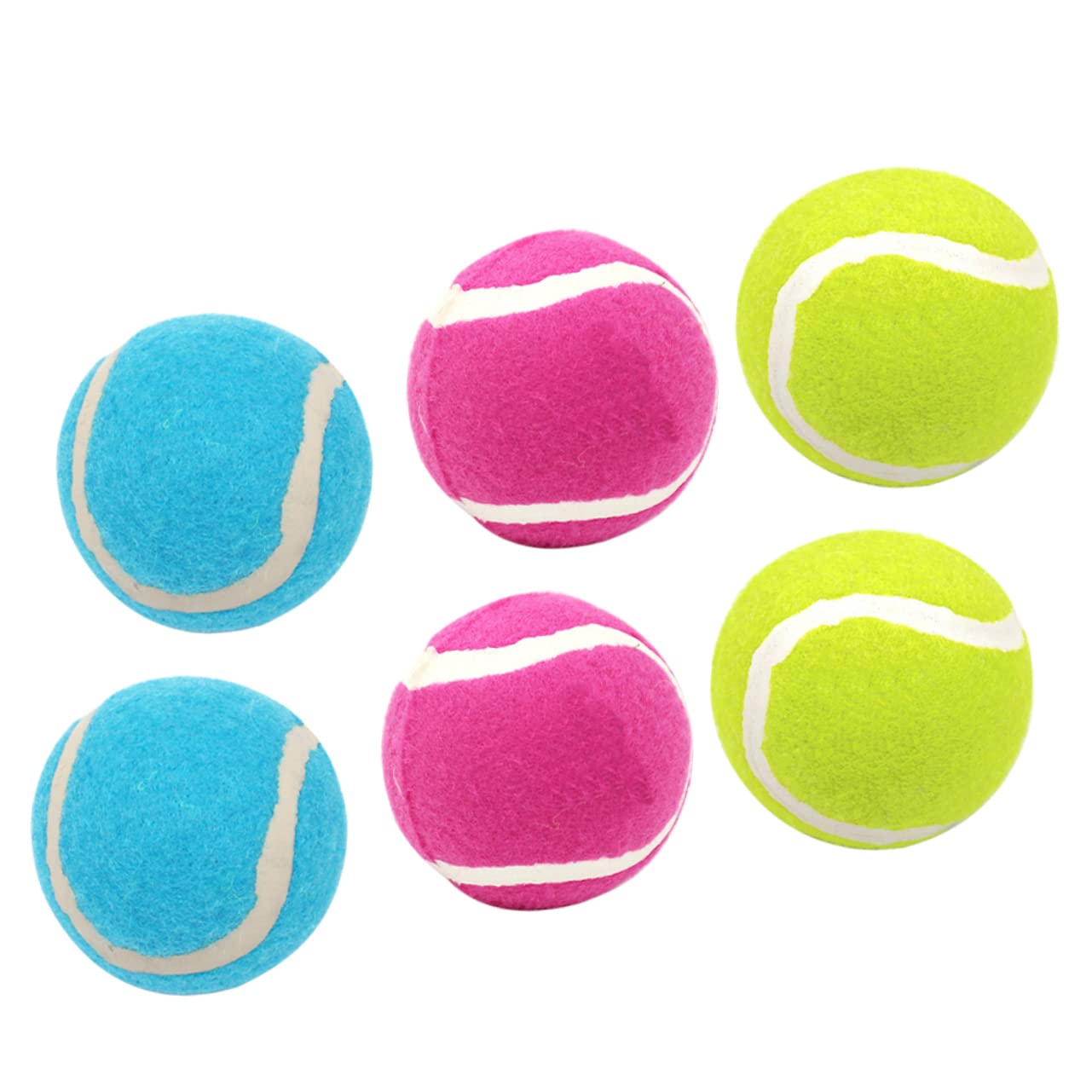 Balles caoutchouc pour chien Levemolo lot de 6 jouets résistants