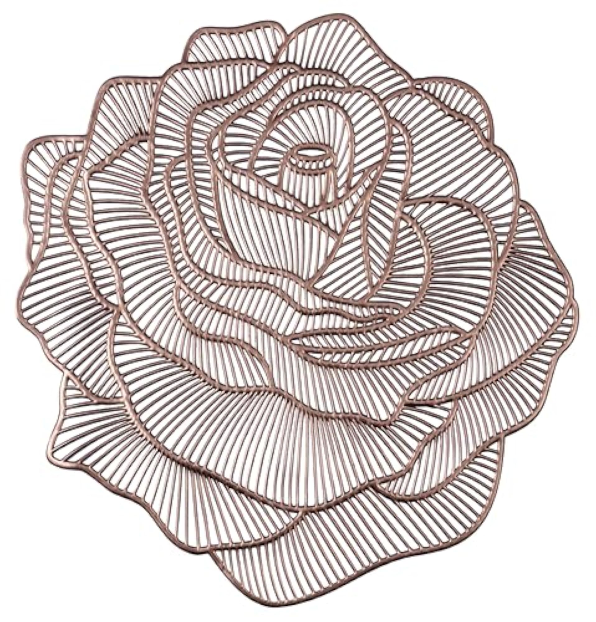 Vinyl Metallic Leaf Table Mats for Home Party Decor
