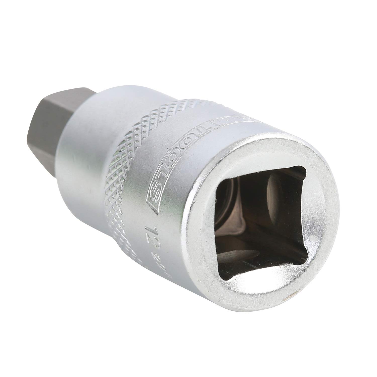 OEMTOOLS 22840 metryczne gniazdo sześciokątne 12 mm, napęd 1/2 cala, narzędzie do naprawy samochodów, stworzone z myślą o trwałości, wykonane z twardej stali S-2, poddane obróbce cieplnej dla