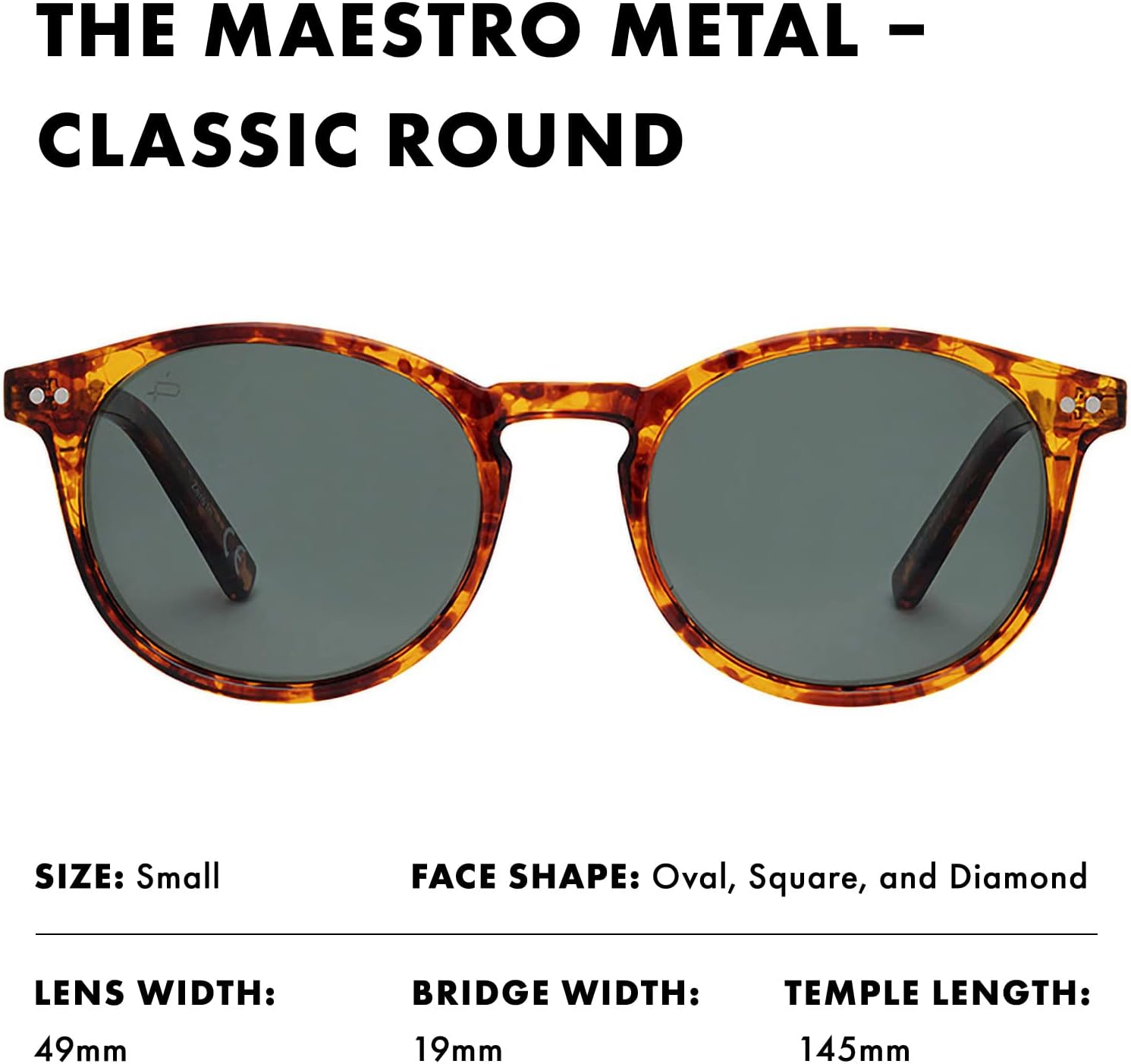 PRIVÉ REVAUX Unisex-Adult Maestro M/S Round Sunglasses