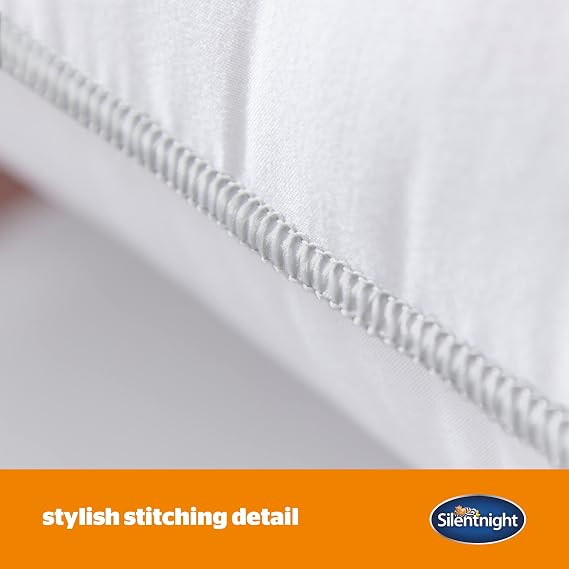 Silentnight Firm Support Pillow Pack of 2 - Side Sleeper Pillows for Sleeping Neck Back Orthopaedic Pain - Machine Washable Pillow Pair for Side Sleepers, White, packaging may vary