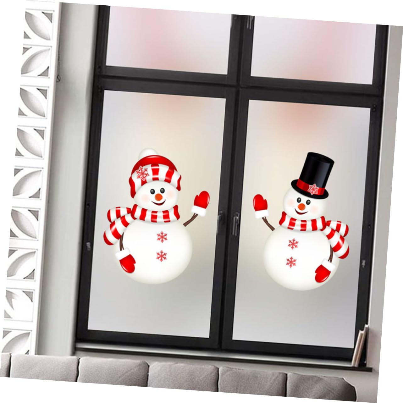 4 Sätze Aufkleber Weihnachtsdeko Weihnachtsmotiv Wohnraumdeko Christmas Sticker Dekorationen Tischsets Für Den Tisch Fenster Wandtattoo Weihnachten Wandtattoos Pvc Rot 2 Blatt * 4 Cabilock
