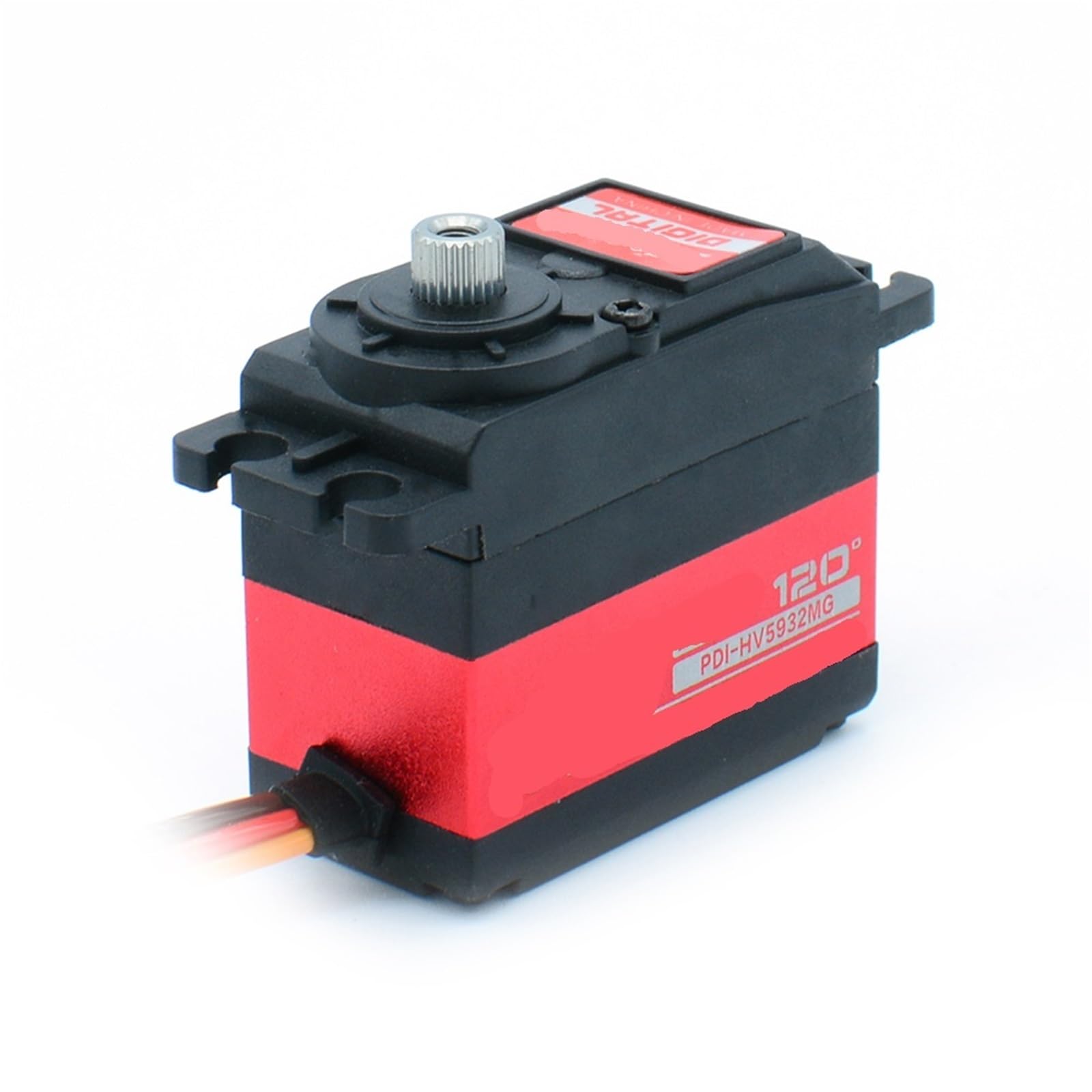 Servo PDI-HV5932MG - Servo digital sin núcleo de 32 kg de torsión grande de alta precisión para engranajes de metal, 1 unidad (2 unidades 360)