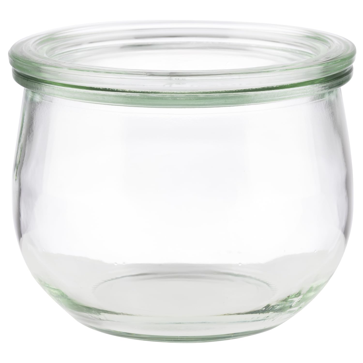 APS Set de 6 Verres Originaux WECK 580 ML avec Couvercle - Ø 11 cm/Hauteur 9 cm/Forme Tulipe
