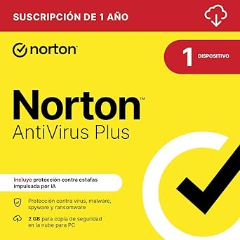 Norton Antivirus Plus 2026 |1 Dispositivo| 1 año| Descarga digital