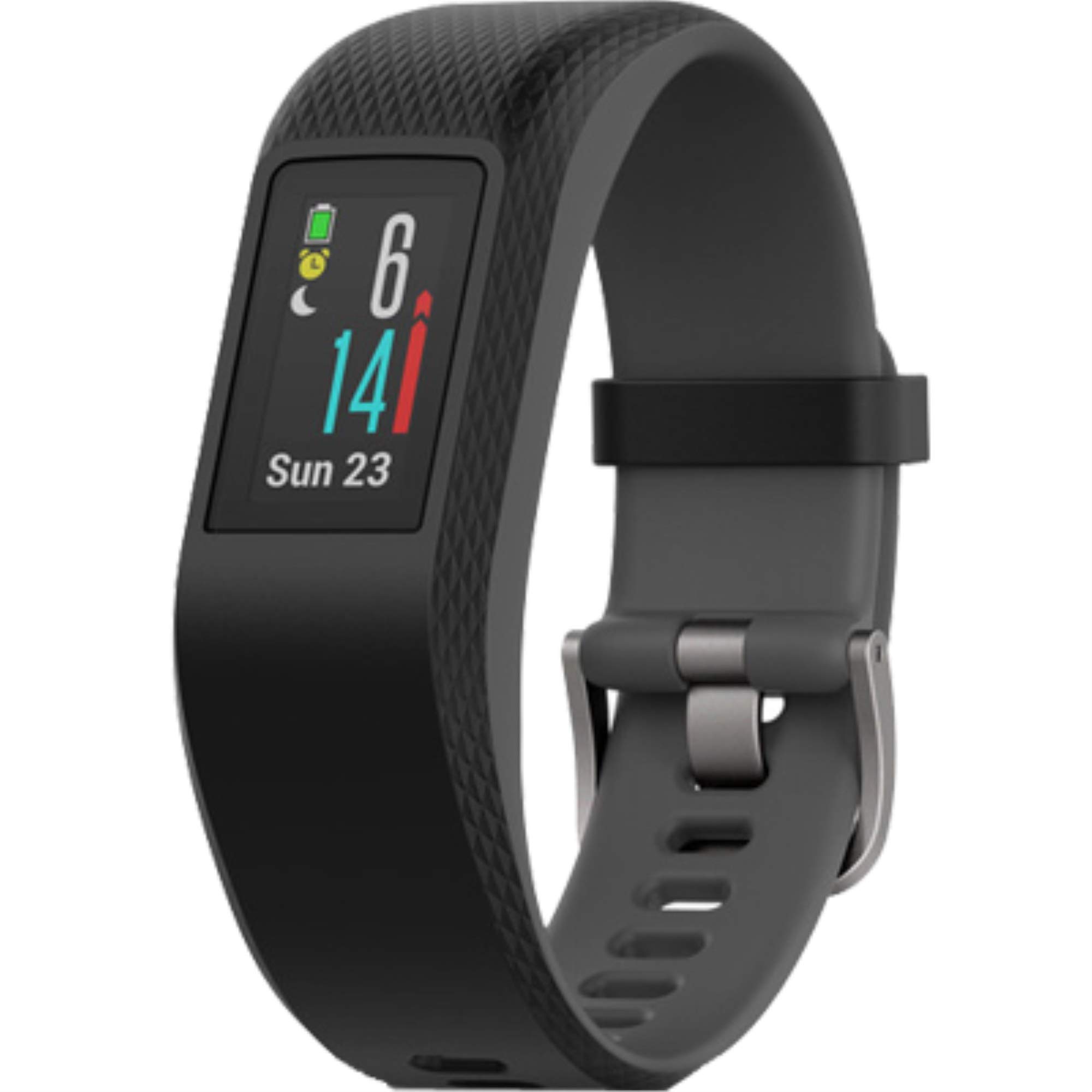 Garmin vívosport GPS-Fitness-Tracker – 24/7 Herzfrequenzmessung am Handgelenk, integriertes GPS, vorinstallierte Lauf-App, hochauflösendes Farb-Touchdisplay
