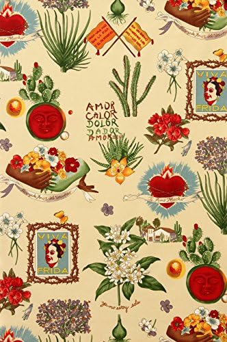 Alexander Henry"Viva Frida" Parchment Mexican Fabric BTFQ