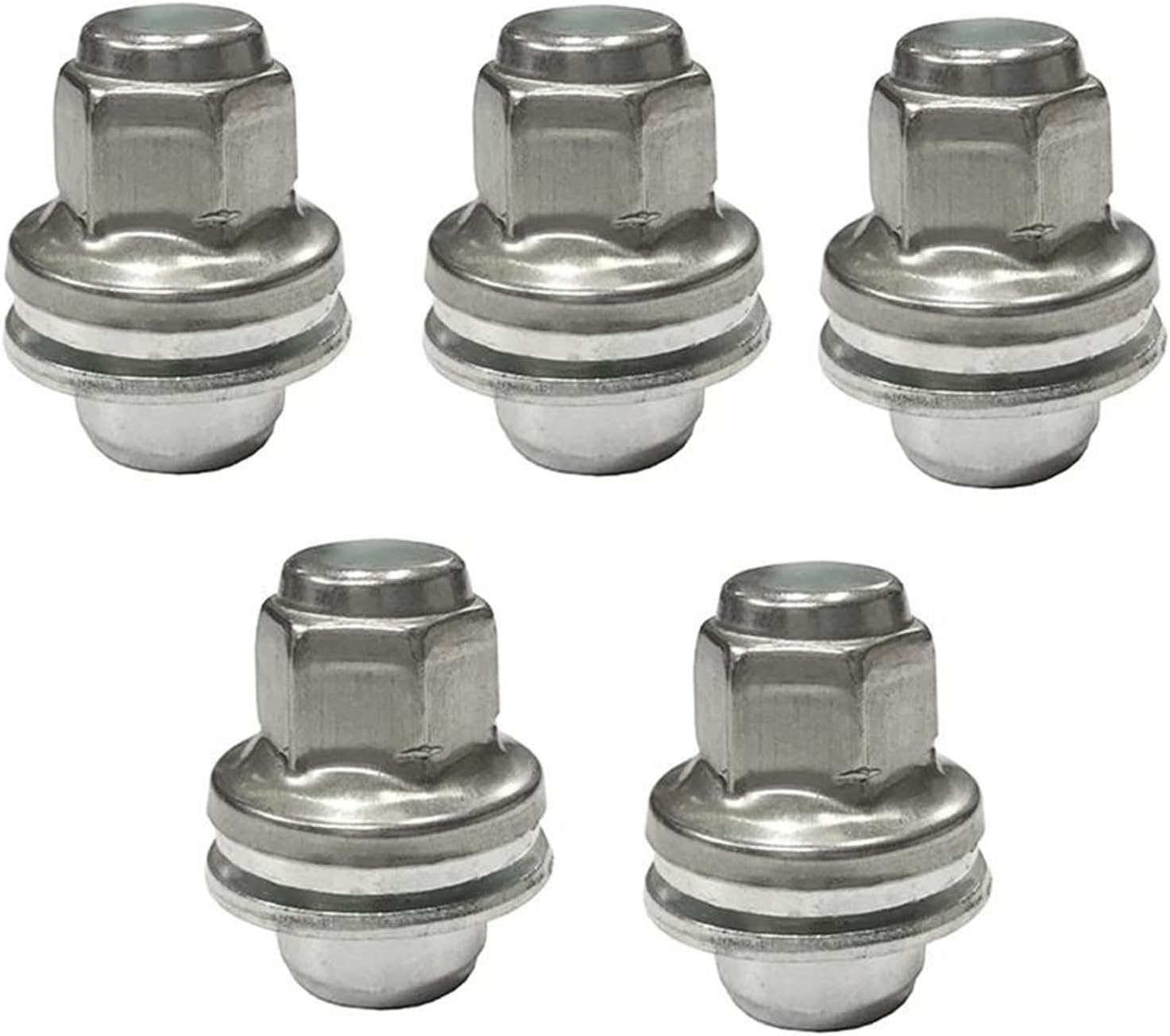 Wheel Stud Compatible with Jaguar for S-Type for X-Type XJ XJR XF XJ8 1999 2000 2001 2002 2003 2004 2005 2006 2007 2008 2009 2010 2011 5Pcs Wheel Lug Bolt Stud Nut C2C35294010