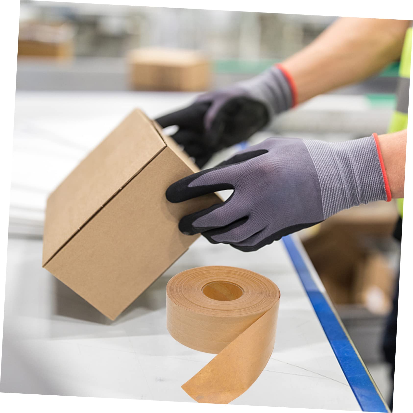 Artibetter 3 Nastro Adesivo Carta Kraft Nastro Sigillante Autoadesivo Scrivibile Resistente Imballaggi Scatole