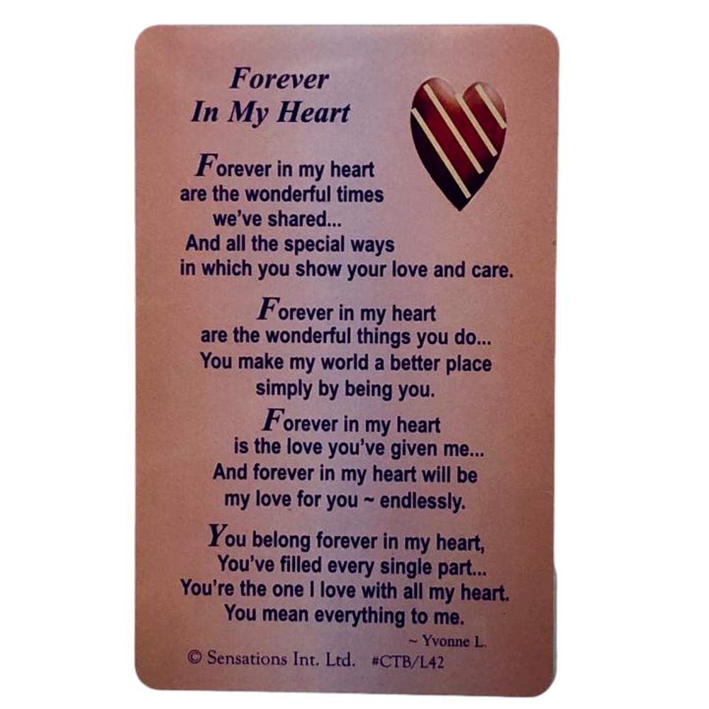 Shop Inc Multicolor Forever In My Heart...Wallet Card (Sentimental Keepsake Wallet/Purse Card).