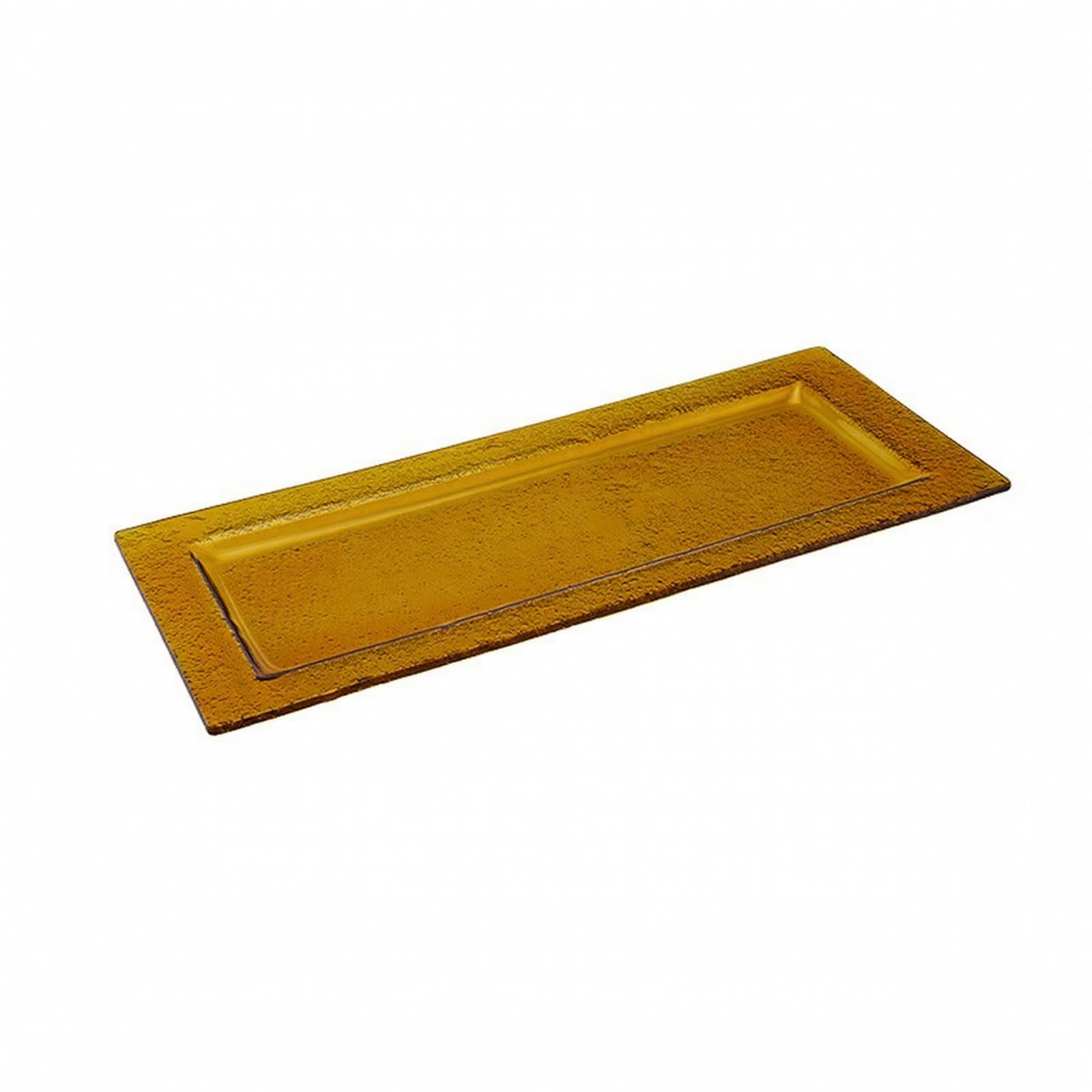 Baoblaze Espositore Rettangolare per Dolci | Design Salvaspazio, Professionale, Vassoio da Esposizione per Pasticceria, Buffet, L, Giallo