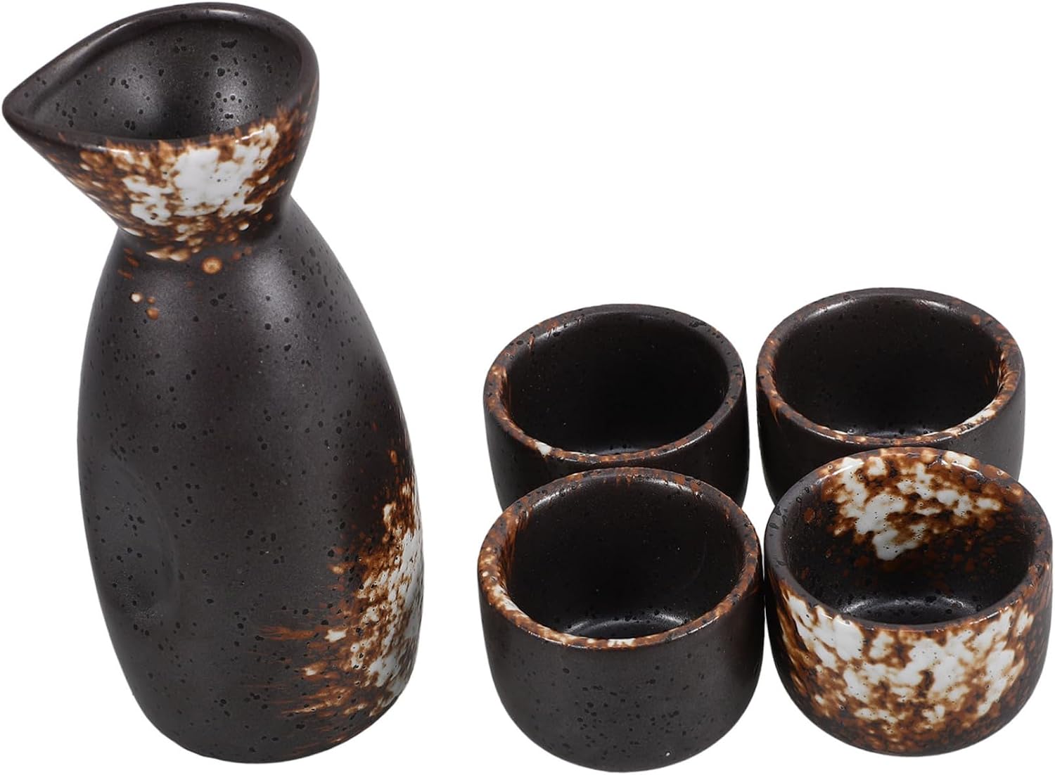 Japanese Sake Pot Set Ceramic Retro Xmas Traditional Serving