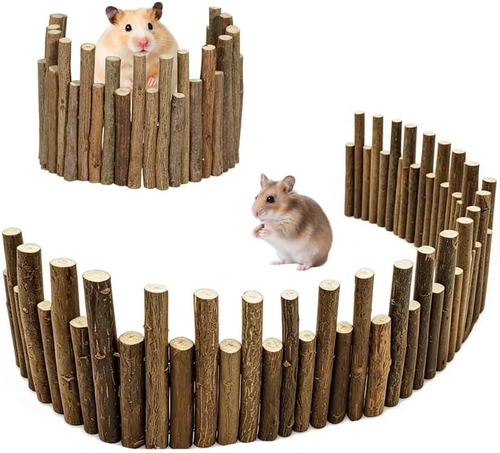 Ponte e Túnel de Madeira Natural para Hamsters, Gerbils e Ratos Hamiledyi M435 – 50,04 cm e 24,89 cm