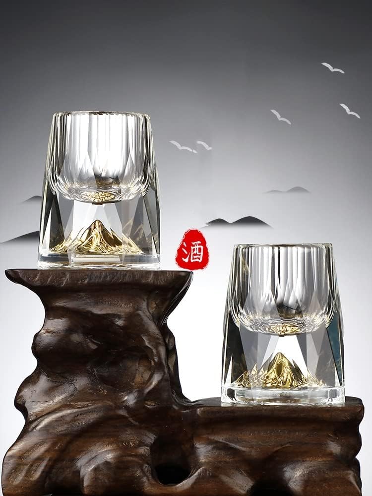 Amazon.co.jp: 職人手作り金山盃 吹きガラス 切子 日本酒グラス