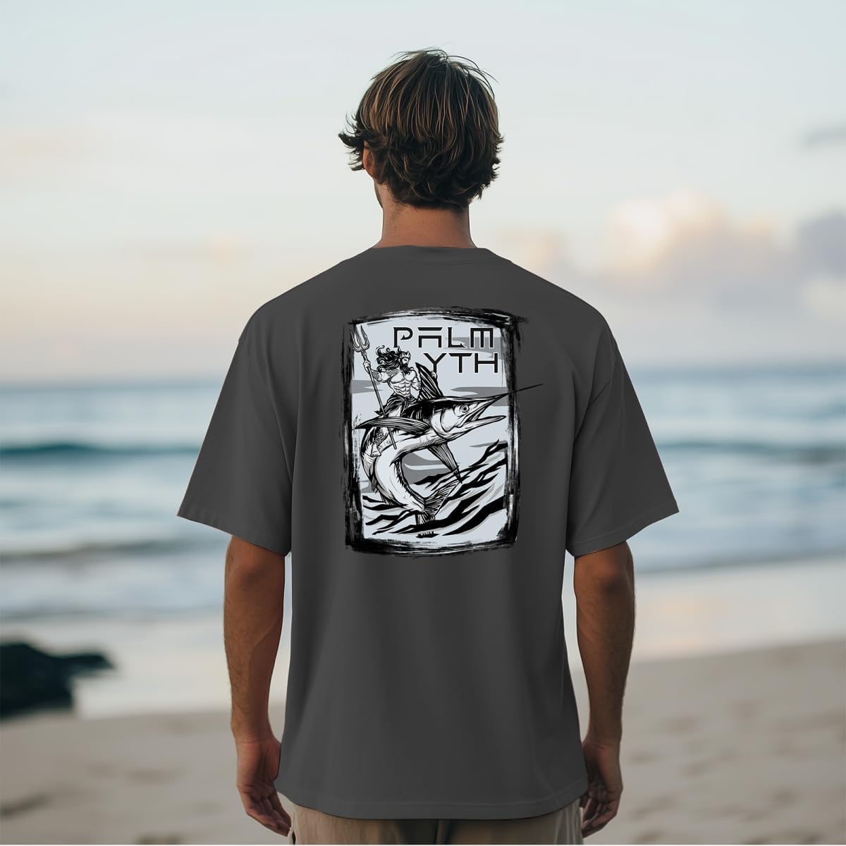 Palmyth Fishing Shirts for Men Sun Protection Shirts Short Sleeve UPF 50+ T-Shirt Tee Quick Dry - Image 3