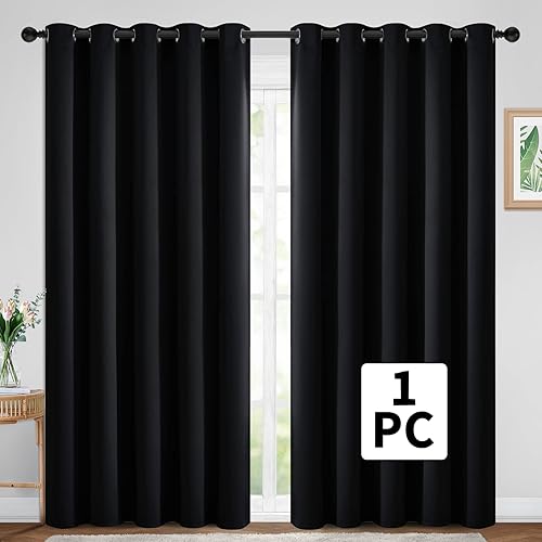 Miniatura 2 de Yakamok Panel de cortina de puerta de patio, cortinas aislantes para puerta corrediza, cortinas con ojales, cortinas extra anchas, cortinas para