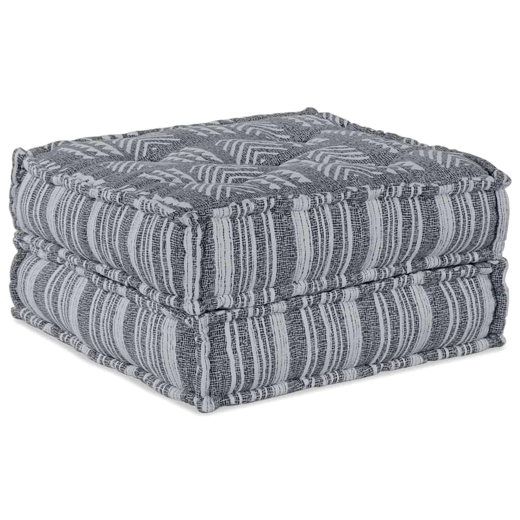 Coussin d'assise polyvalent gris pour fauteuil de jardin, balcon et terrasse