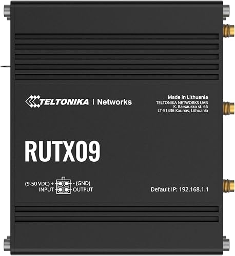 Teltonika RUTX09 wired router Aluminium