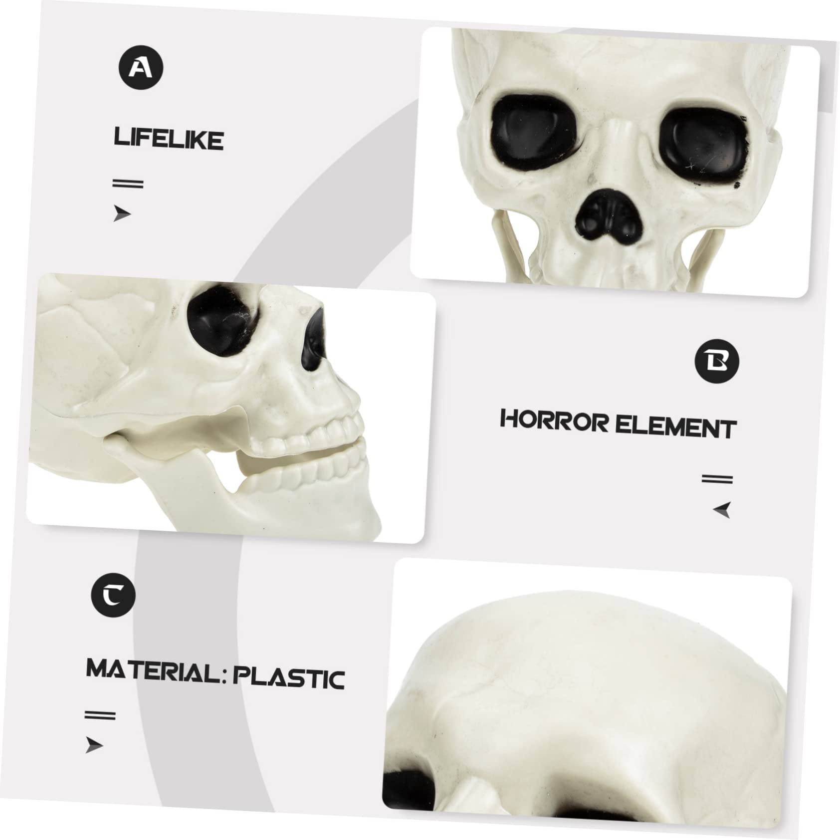 DECHOUS Ornamenti A Forma Di Teschio Mano Scheletrica Per Halloween Mano Scheletrica in Plastica Per Decorazione Mano Spaventosa Per Festa