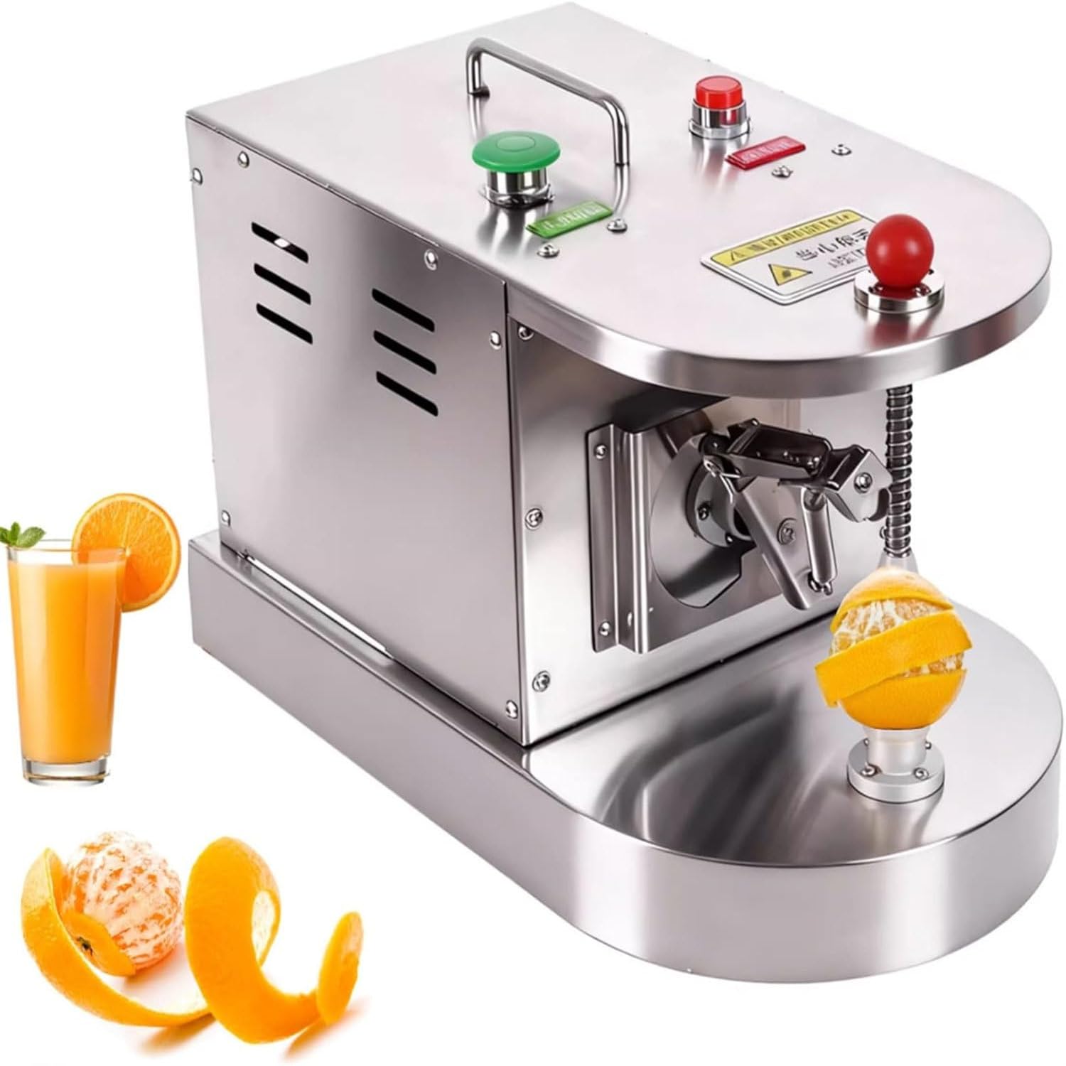 Elektryczna obieraczka do warzyw i owoców, automatyczna obieraczka do cytrusów, brzoskwini, kiwi i mango, z regulacją wysokości, idealna do użytku komercyjnego i domowego