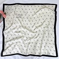 Vista 229 de FONYVE - Pañuelo de satén sedoso de tamaño mediano para mujer, cuadrado, 27.5 x 27.5 pulgadas