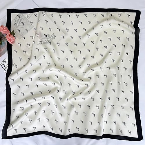 Miniatura 229 de FONYVE - Pañuelo de satén sedoso de tamaño mediano para mujer, cuadrado, 27.5 x 27.5 pulgadas