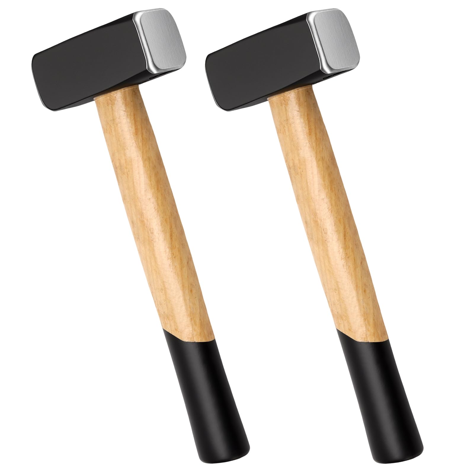 TAICHEUT 2PCS 35oz Club Hammer, 1kg Sledge Hammer, Forged Lump Hammers for Bricklaying, Stonework Work