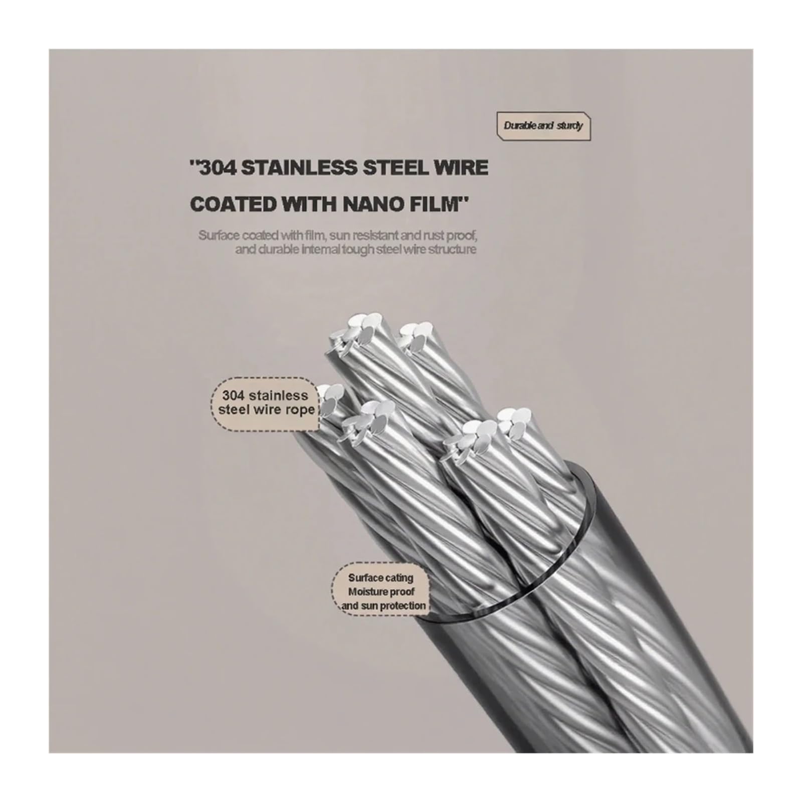 Sznur do suszenia ubrań Niewidoczny wieszak na ubrania bez dziurkowania, chowany, oszczędzający miejsce, do użytku wewnątrz i zewnątrz(White Two String)