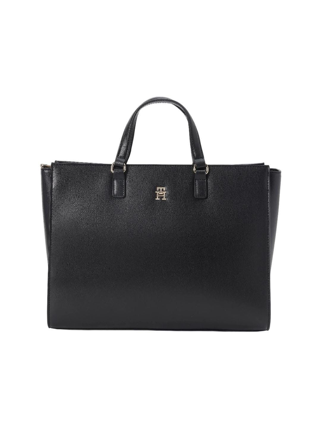 Solid black pu handbag-image-38