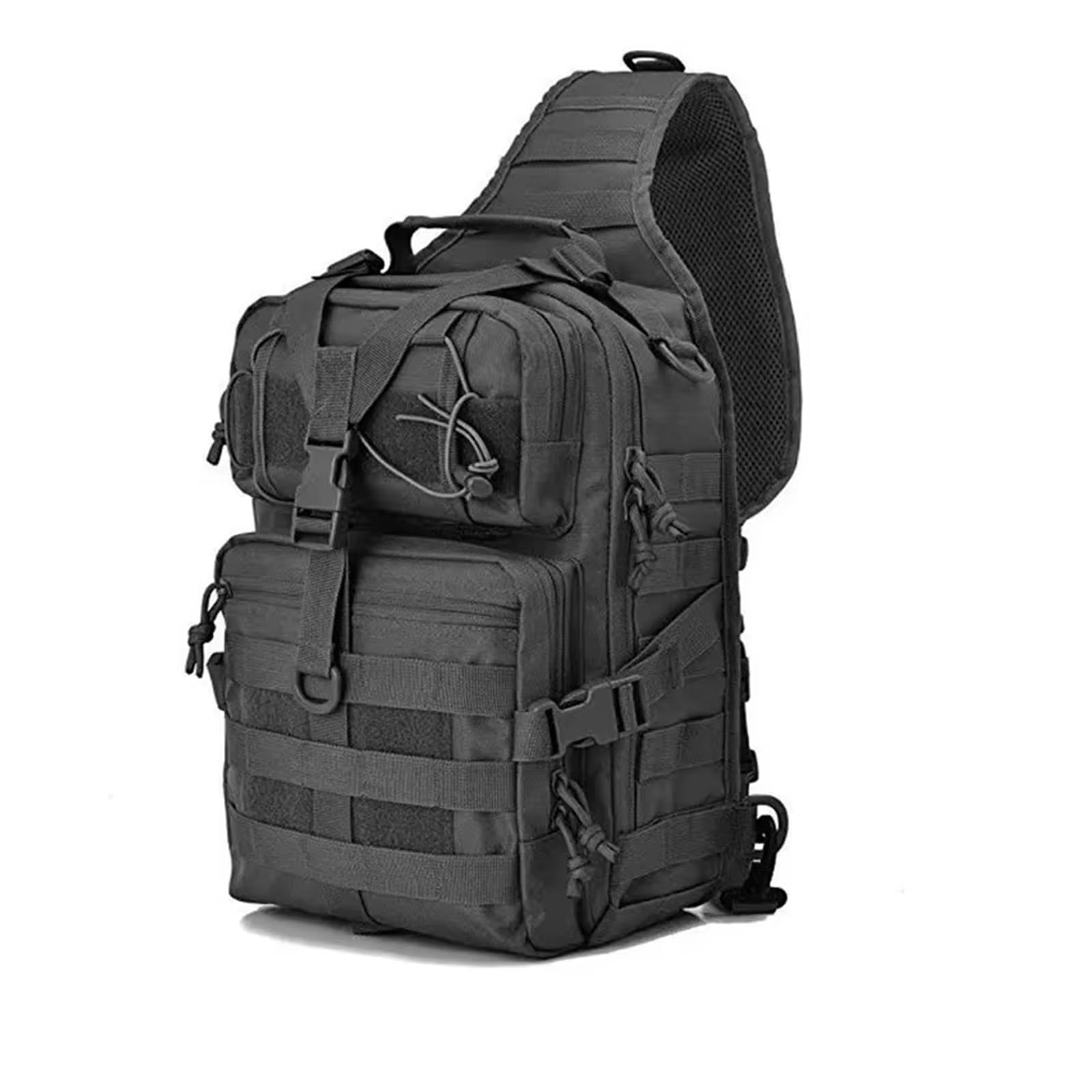 Borsa Moto Impermeabile Zaino Tattico Esterno Grande Capacità Zaini Uomo Borsa Arrampicata Impermeabile Viaggio Campeggio Escursionismo(Black)