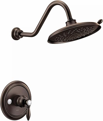 Miniatura 6 de Moen UTS33102 Weymouth M-CORE 3-Series - Kit de molduras de ducha con 1 mango, requiere válvula, cromado