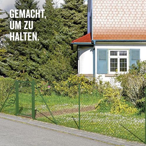 Alberts 604769 Maschendraht-Geflecht | verschiedene Längen und Höhen - wahlweise in verschiedenen Farben | grün | Höhe 125 cm | Länge 25 m