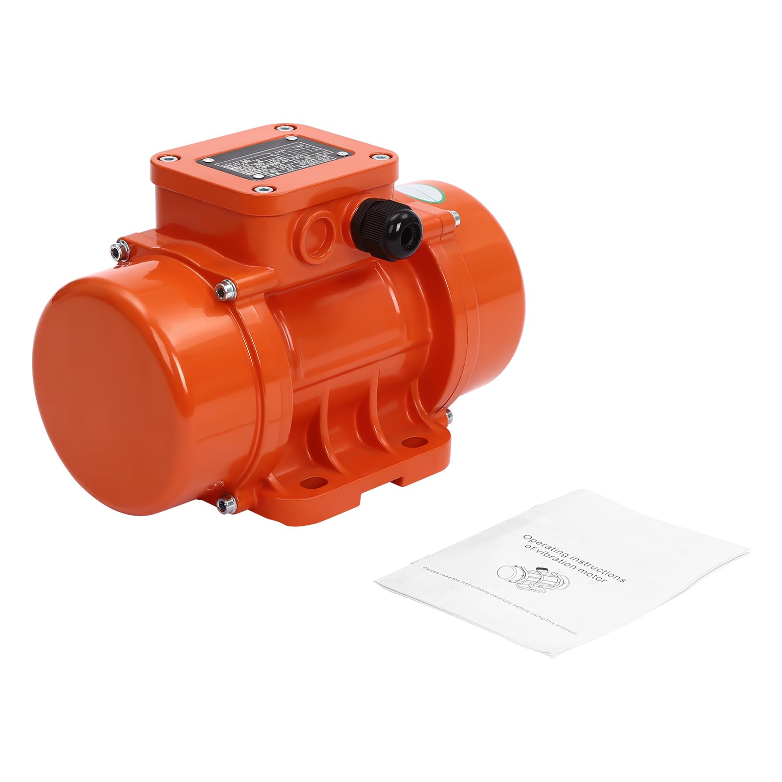 Vibration Motor Beton Rüttler Vibrationsmotor Betonverdichter Asynchroner für Elektrizität, Mechanische Geräte, Lebensmittelmaschinen 3600U/Min 180W 220V (Rot)