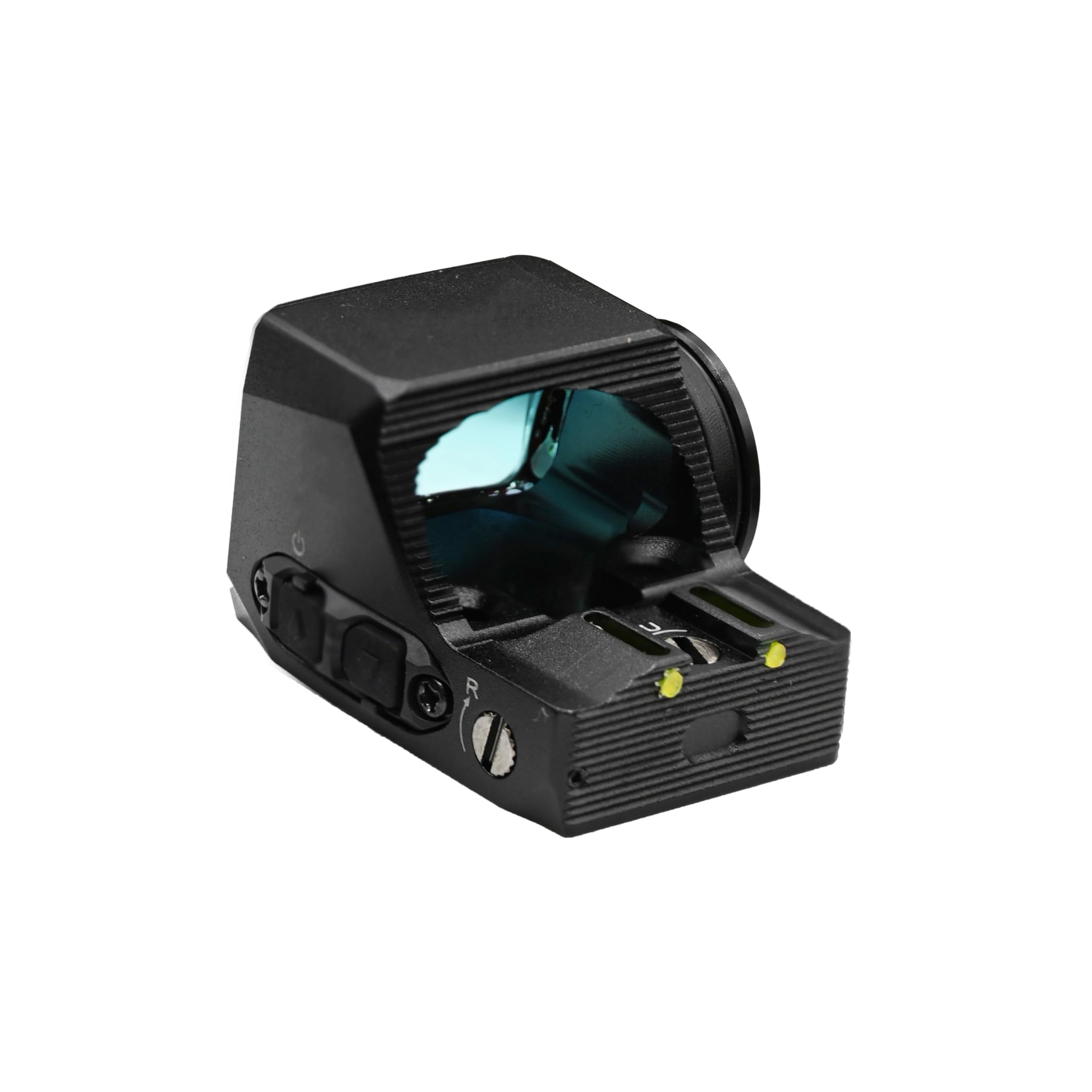 R-X - Mirilla de punto rojo de 1 x 24 mm con mira trasera de fibra óptica, montaje Glock y soporte de riel Picatinny para pistola de caza, Shake Awake