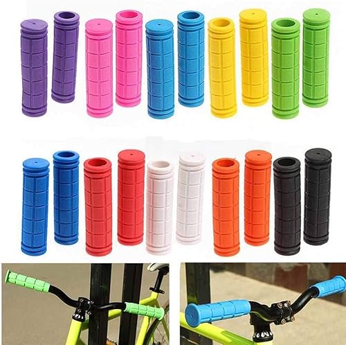 Miniatura 3 de 1 par de mangos ergonómicos para manillar de bicicleta, antideslizante, goma suave, agarre para manillar de bicicleta, para BMX, MTB, bicicleta de
