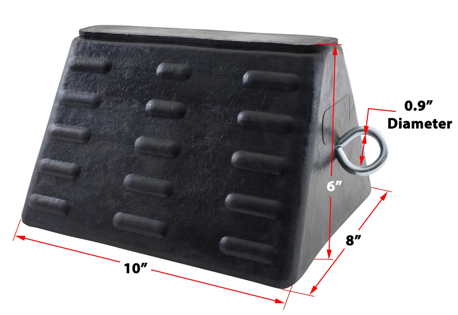 Mytee Products Wheel Chock w/Eye Bolt 7.87