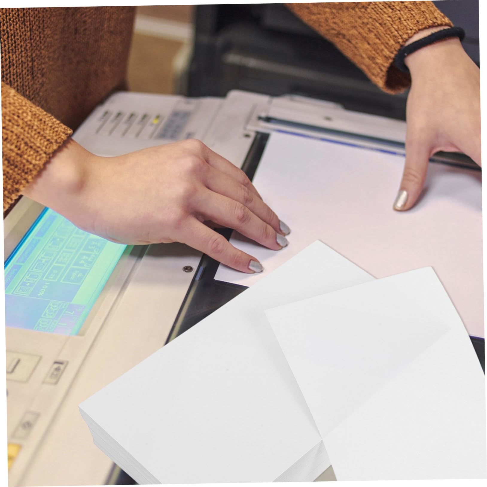 Operitacx 500 Blatt Weißes Druckerpapier zum Bedrucken Reißfestes und Glattes Papier für Laser und Inkjetdrucker für Büro und Buchhaltung