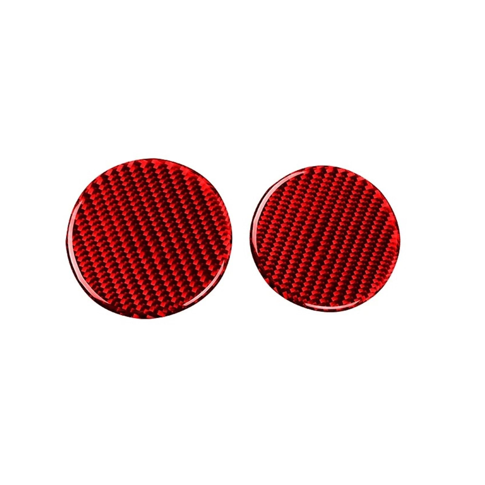 Car Interior Trim for Mustang GT 2015-2021 Car Accessories Interior Water Cup Slot Gasket Trim Cover Sticker Decal Decor Car Interior Decoration(Red)