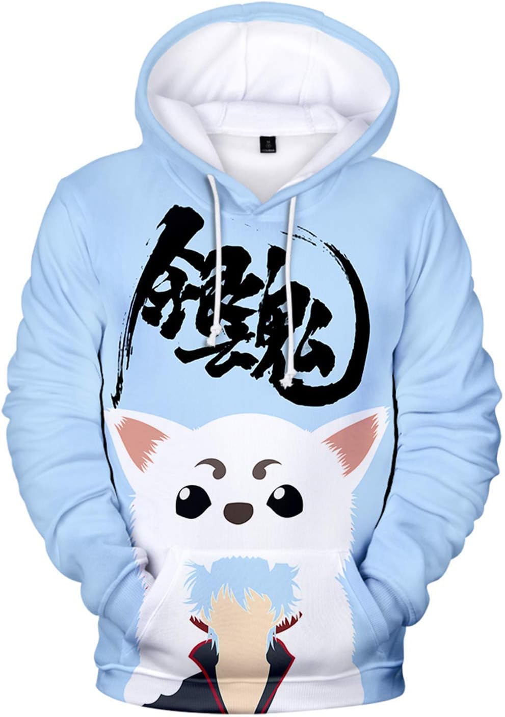 Aoxinquji Gintama Unisex Hoodie 3D Printed Hooded Pullover Sweatshirt for Men Women Teen