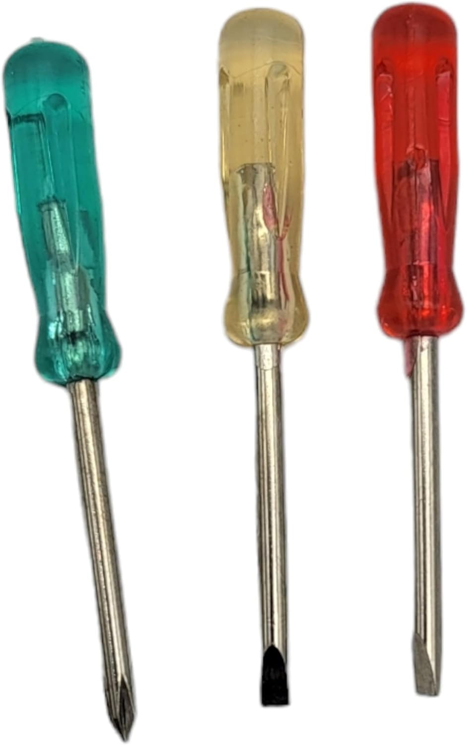 Mini Screwdriver Set Keychain with 3 Tools (12 Packs) (2.5") Miniature Metal Key Chains Includes 2 Flathead and 1 Crossing Screwdrivers in a Portable Pouch - Image 6