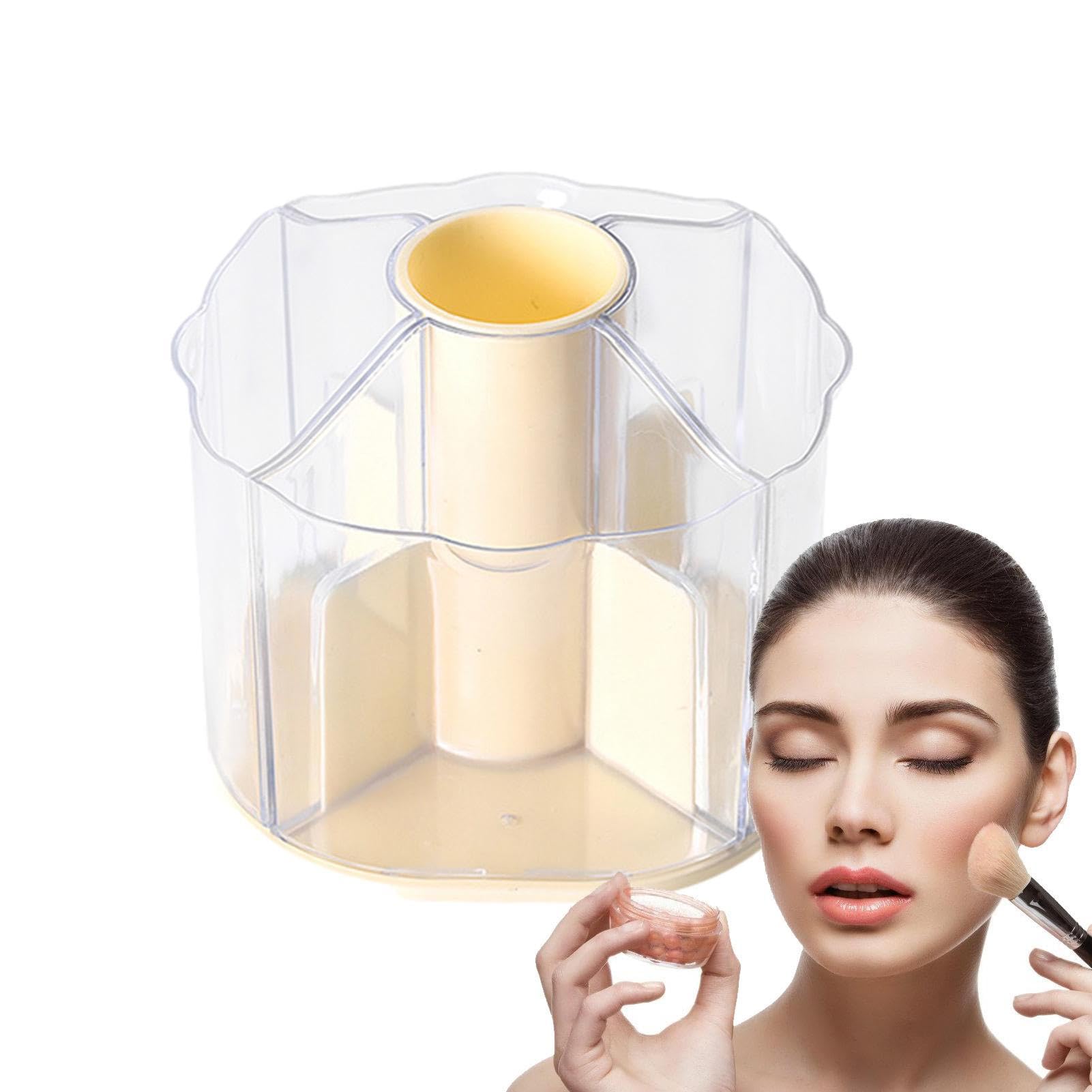 Porta cosmetici, girevole a 360 gradi, grande capacità, organizer per cosmetici, organizer per trucchi, 5 scomparti per cosmetici, smalto per unghie, forniture artistiche