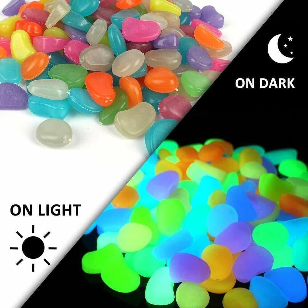 Glow in the Dark Rocks - Garden & Aquarium Decor -2